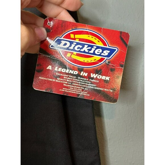 Dickies Women's Medium Black Pink Racing Stripe Drawstring Waist Scrub Pants NWT - Picture 4 of 12